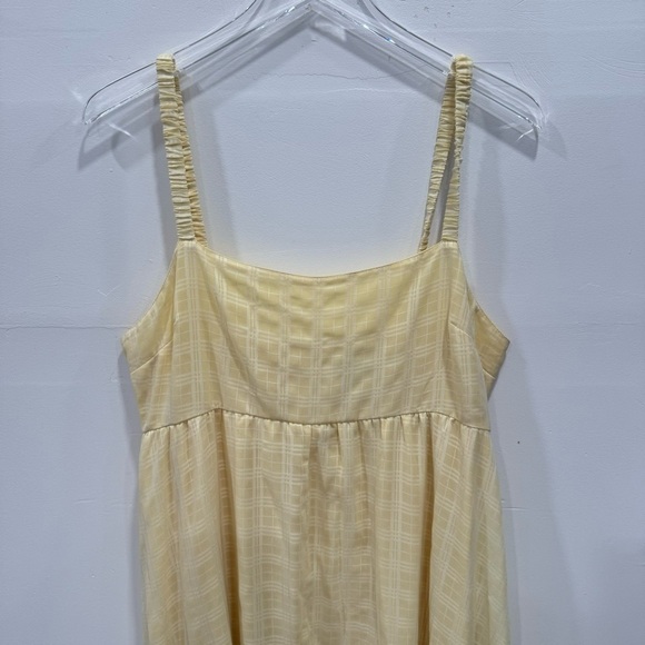 ASOS Design Maternity Yellow Maxi Dress Flowy Size 12 - Picture 2 of 7